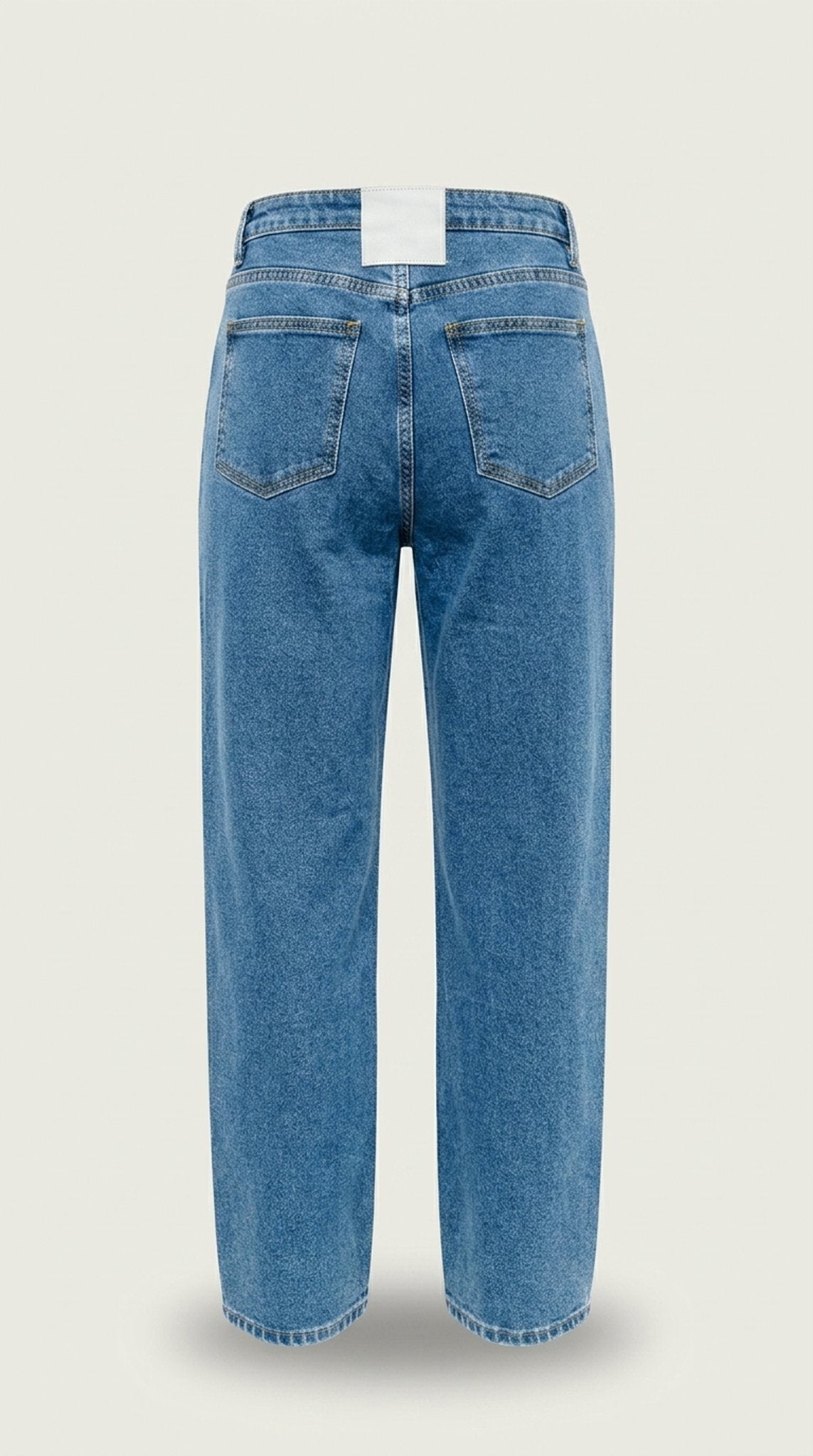 Jeans Eleh con strass - denim blu aderente con righe di strass
